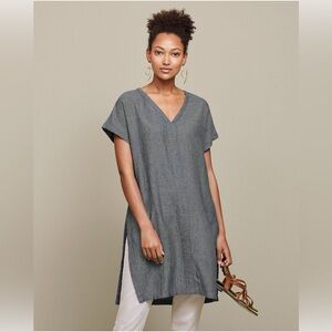 Poetry linen tunic gray size 4/6
